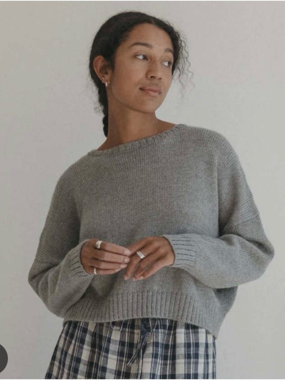 Gillian Stevens Ilse Pullover Sweater in Grey Size 3